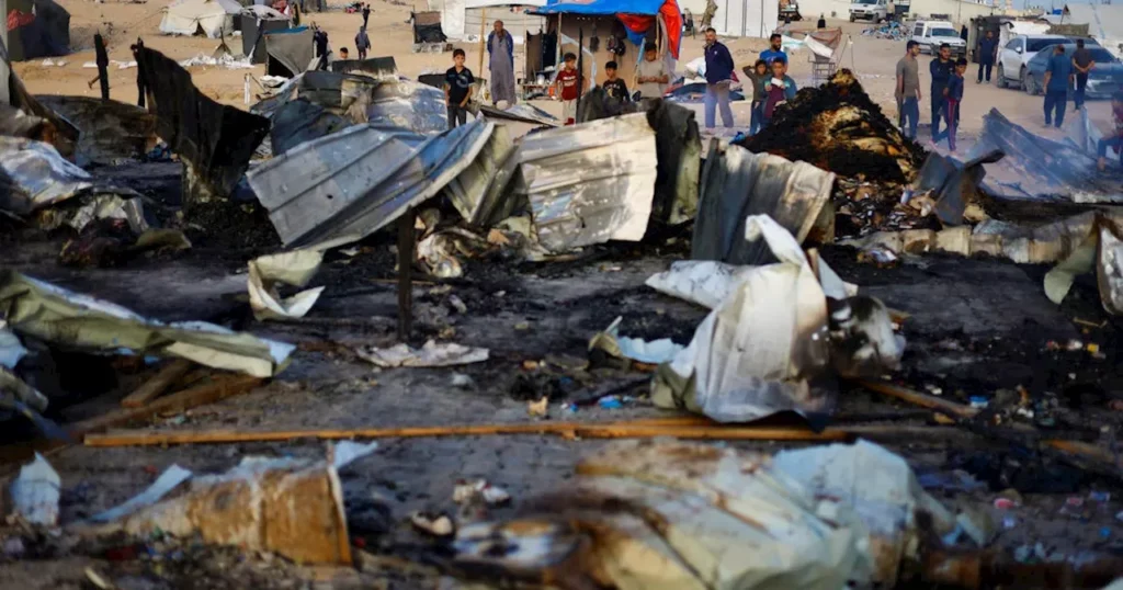 At least 37 Palestinians are killed when Israel hits Rafah once more.
