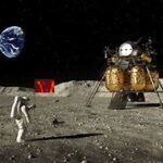 An increasing space race with the US, a Chinese spacecraft touches down on the far side of the moon to gather rocks.