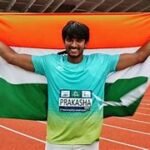 With a throw of 81.58 meter at the Taiwan Athletics Open 2024, DP Manu wins the gold medal.