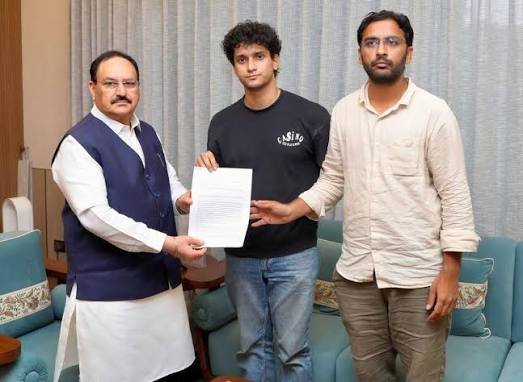Union Health Minister JP Nadda met with a delegation of the Cockroach Janata Party (CJP)